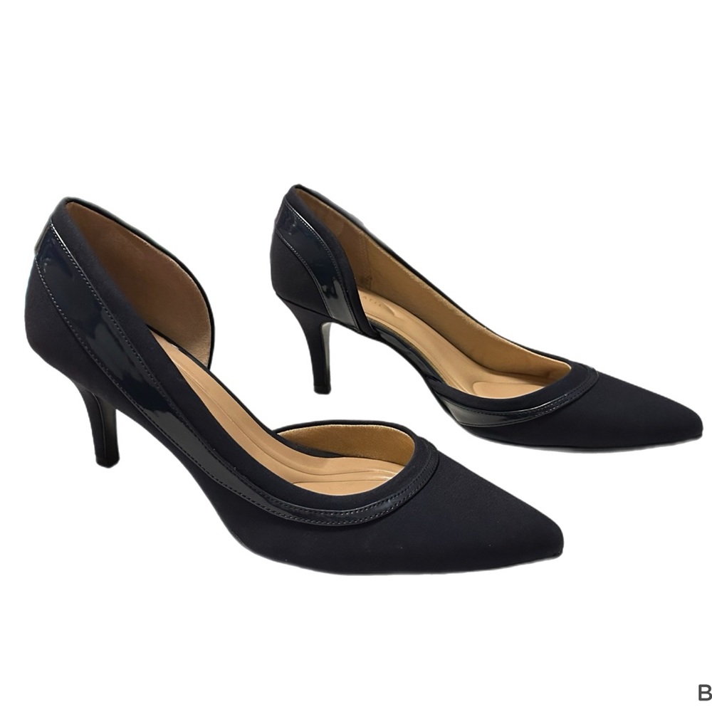 Kelly & Katie Navy Blue Heels - Picture 2 of 10